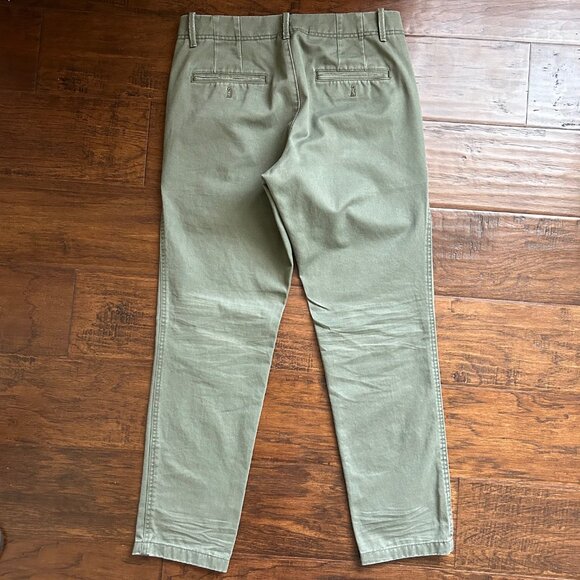 Gap mens lived in taper chino pants olive color size 31 x 29 - Picture 3 of 5